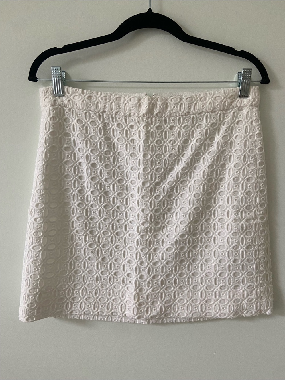 J. Crew White Eyelet Skirt